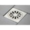 Kingston Brass BSF4161BN Watercourse Sunburst 4" Square Grid Shower Drain, Brushed Nkl BSF4161BN - alternate 3